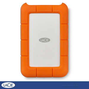 The LaCie 1TB Rugged External Hard Drive utilizes the USB-C connector for next-generation computers